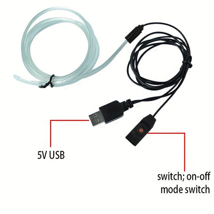 RGB LED Car Interior Light Strip - DIY Atmosphere