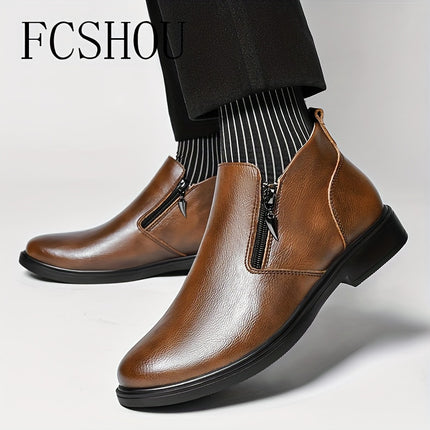 Men's Split Leather Chelsea Boots