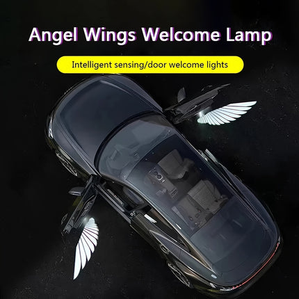 Wireless Angel Wing Car Door Projection Lamp - HD