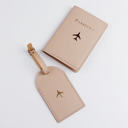 Fashion Bronzing Passport Holder Set