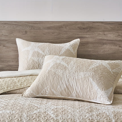 Retro Star Print Bedspread Set - Soft & Breathable