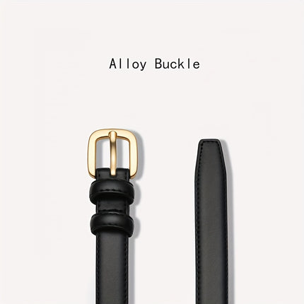 Simple Pin Buckle Skinny Belt