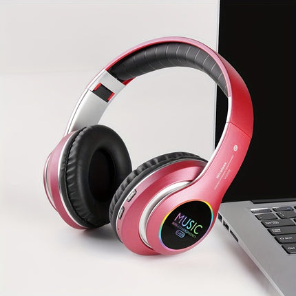 Upgraded Wireless Headphones – Deep Bass, Foldable, Built-In Mic