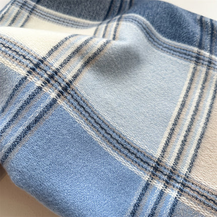 Stylish Jacquard Plaid Fringe Scarf