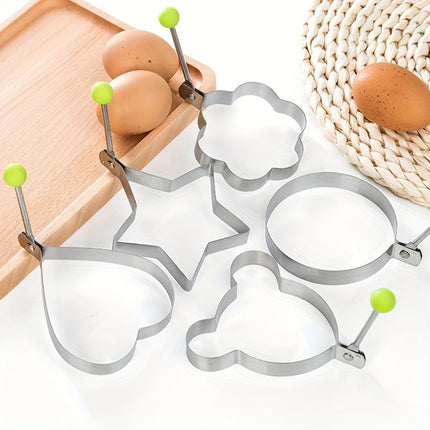5-Pack Stainless Steel Egg Molds
