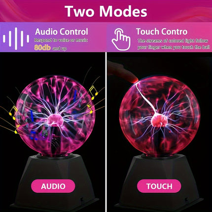 Plasma Ball Light - Touch & Sound Activated Mood Lamp