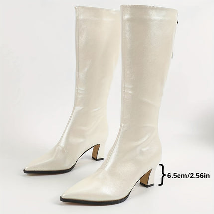 Chic High Heel Long Boots