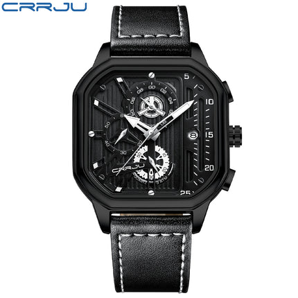 Sleek CRRJU Men's Chronograph Watch