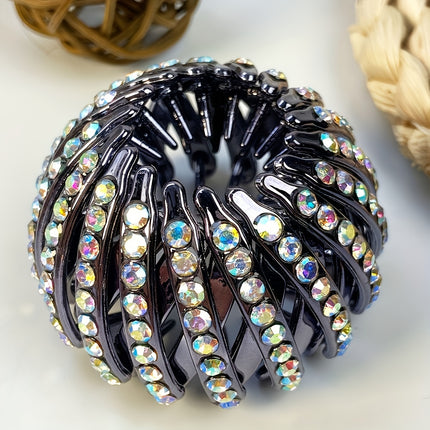 Elegant Bird Nest Rhinestone Hair Clip
