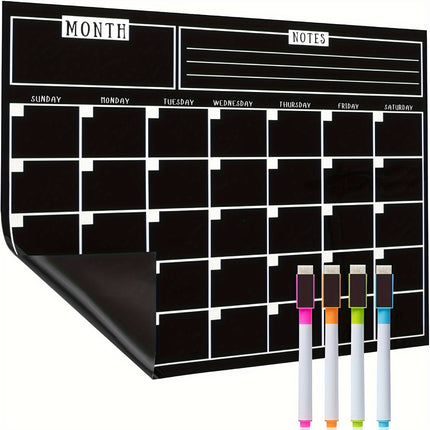 Magnetic Dry Erase Fridge Calendar - Perfect Kitchen Organizer