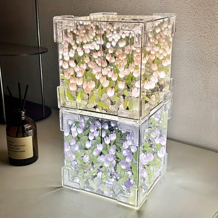 DIY Tulip Flower 3D Illusion Night Light - Heartfelt Gift