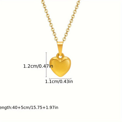 Chic Heart-Shaped Jewelry Set