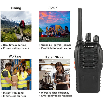 2pcs Handheld Two-Way Radios