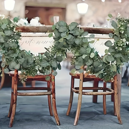 Faux Eucalyptus Garland - Elegant Decor for Any Occasion
