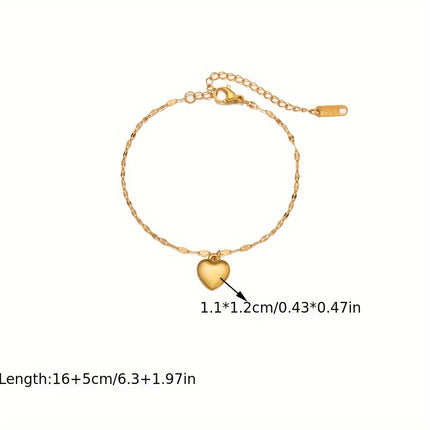 Chic Heart-Shaped Jewelry Set