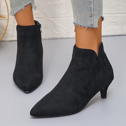 Elegant Pointed Toe Ankle Boots