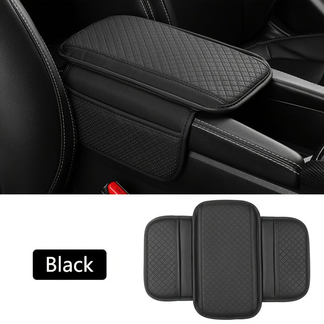 Universal Car Armrest Cushion with Phone Holder & Storage