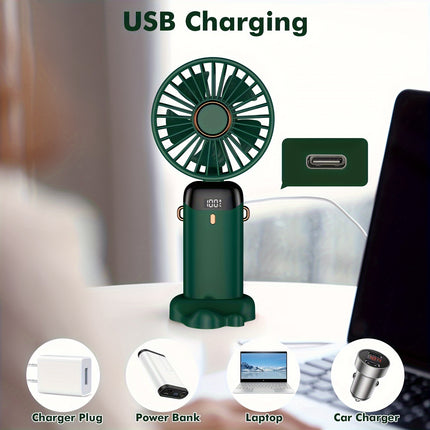 5-Speed Touch-Control Mini Fan with LED Display