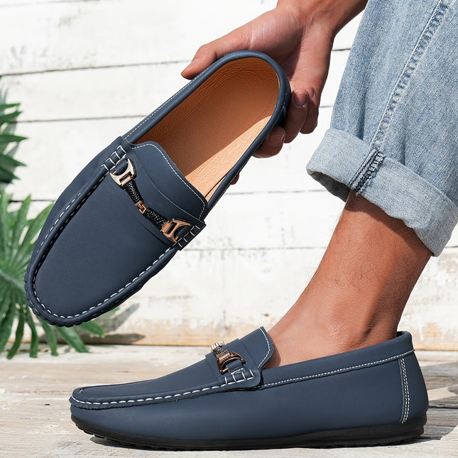 Men's Dark Blue Casual Loafers