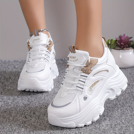 Stylish Height-Boosting Mesh Sneakers