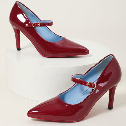 Elegant Mary-Jane Stiletto Pumps