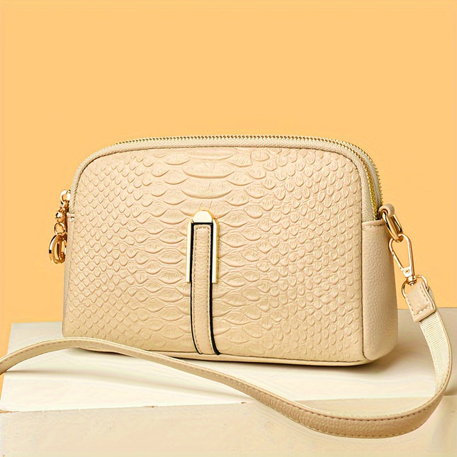 Retro Color Contrast Crossbody Bag