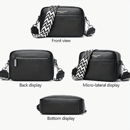 Simple Leather Crossbody with Guitar Strap