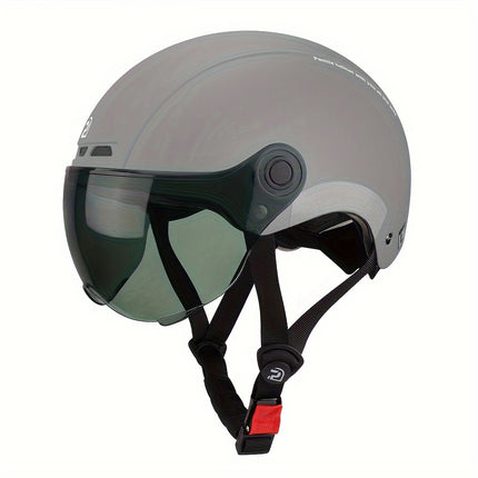 PEMILA Adult Bike Helmet with Visor – Safe & Stylishntain Cycling Helmet, Size L (57-63cm) - Black