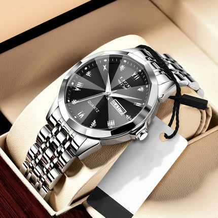 LIGE Luxury Luminous Quartz Watch