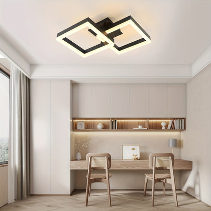 Modern Square LED Ceiling Lamp – Warm White Light