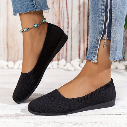 Breathable Knit Ballet Flats