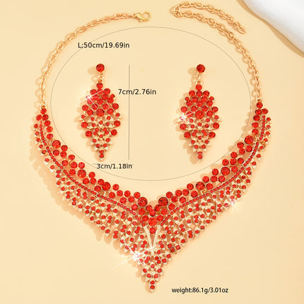 Vintage Rhinestone Jewelry Set