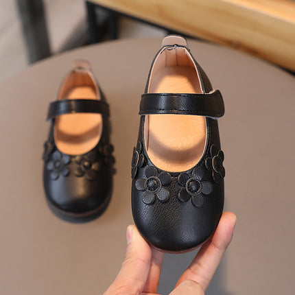 Girls' Mary Jane Flats with 3D Flowers