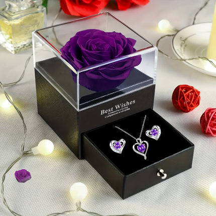 Elegant Heart-Shaped Gemstone Set