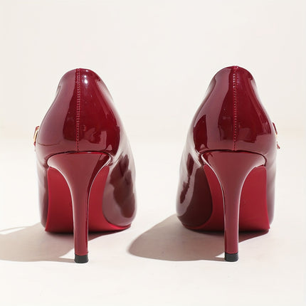 Elegant Mary-Jane Stiletto Pumps