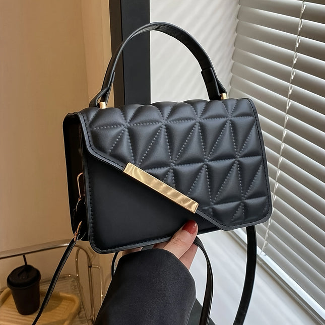 Elegant Quilted Crossbody Satchel