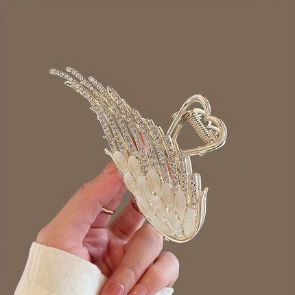 Elegant Angel Wing Hair Claw Clip