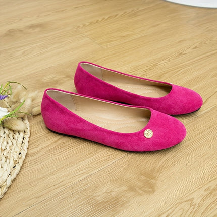 Golden Buckle Casual Slip-On Flats