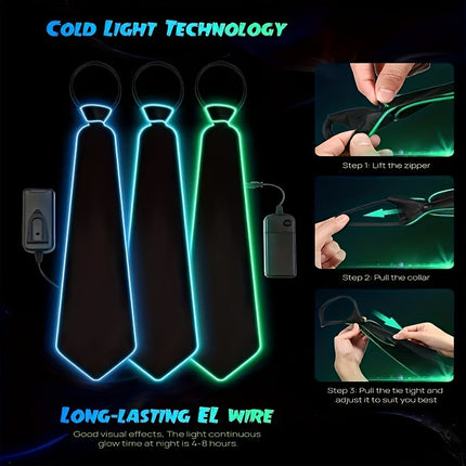 LED Light Up Necktie for Men