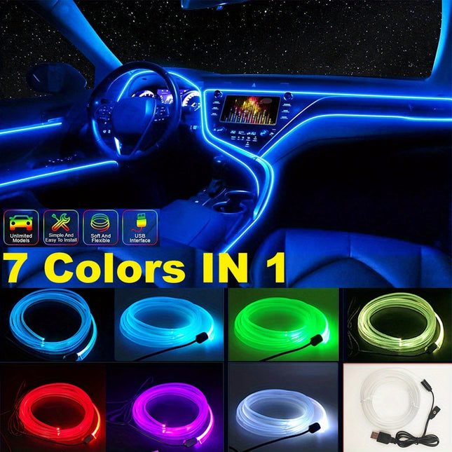 RGB LED Car Interior Light Strip - DIY Atmosphere