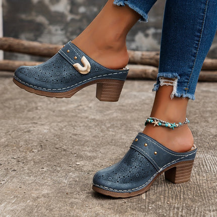 Floral Pattern Women's Clogs