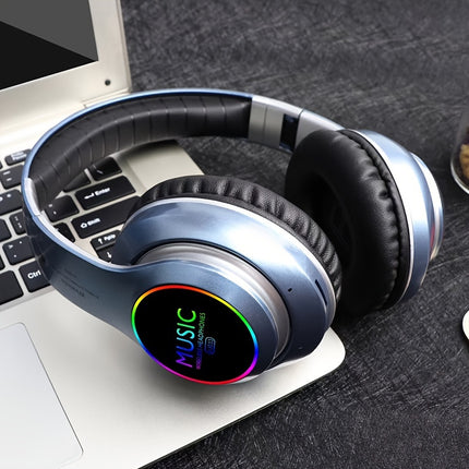 Upgraded Wireless Headphones – Deep Bass, Foldable, Built-In Mic