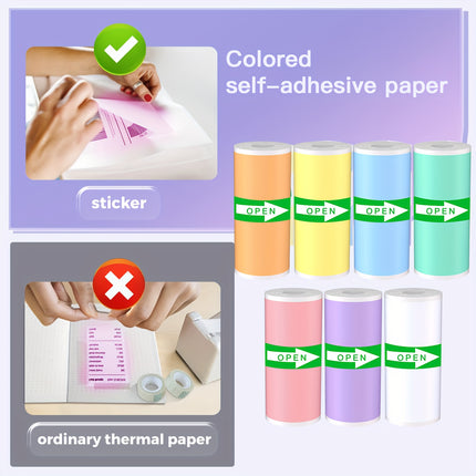 Mini Adhesive Printing Paper Rolls