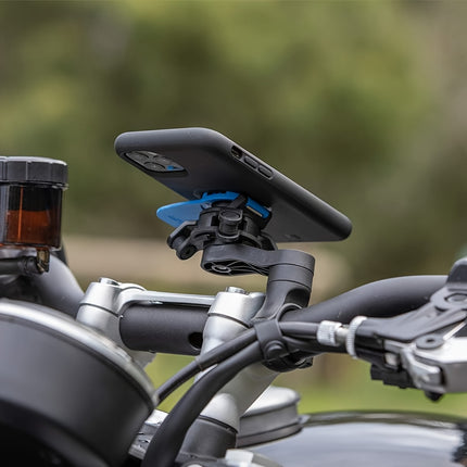 Anti-Shake Motorcycle Phone Mount – 360° Rotation Handlebar Clamp