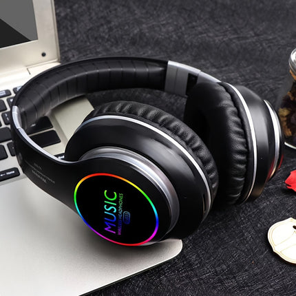 Upgraded Wireless Headphones – Deep Bass, Foldable, Built-In Mic