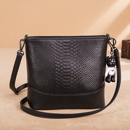 Crocodile Pattern Leather Bag