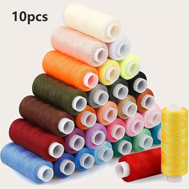 10 Rolls Random Color Polyester Thread