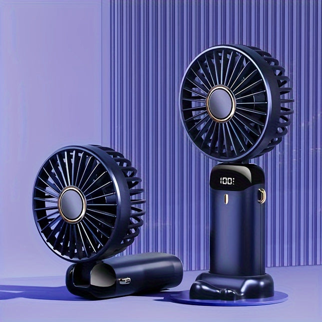 5-Speed Touch-Control Mini Fan with LED Display