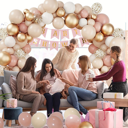 101pcs Powder Blusher Balloon Garland Arch – Perfect for Parties