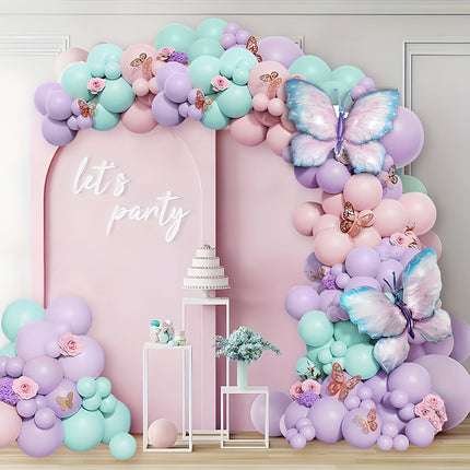 171 pcs Butterfly Balloon Garland Kit